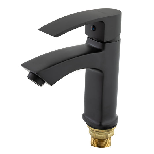 Baterie lavoar MIXXUS MAGNUM 001 (NUT) BLACK, Negru, cartus ceramic