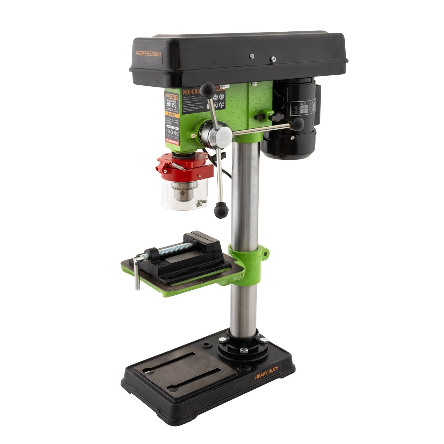 Masina de gaurit de banc Procraft BD1850, 450W, mandrina 16 mm, 5 viteze