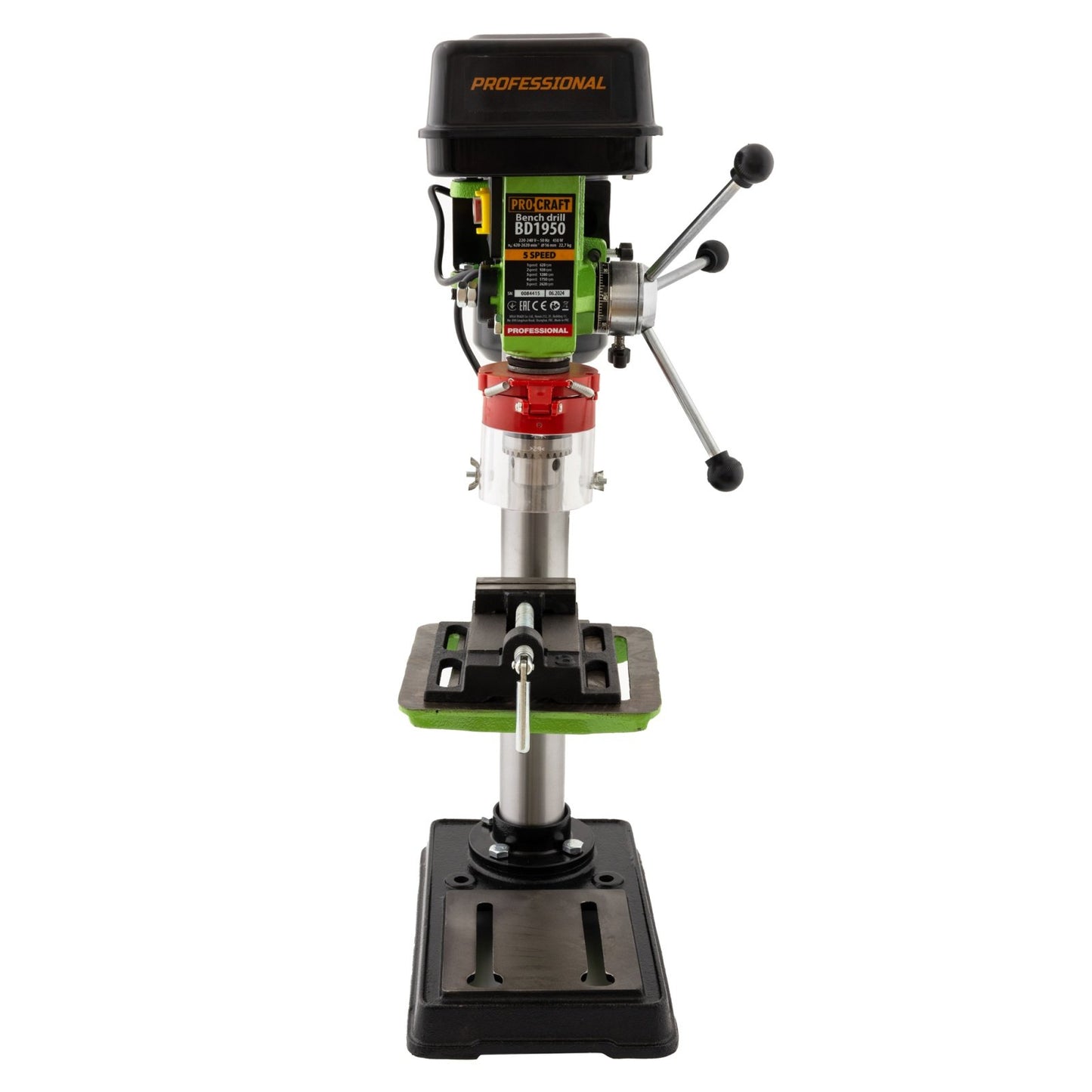 Masina de gaurit de banc 1950W, 16Mm, Procraft Bd1950, bormasina fixa cu coloana