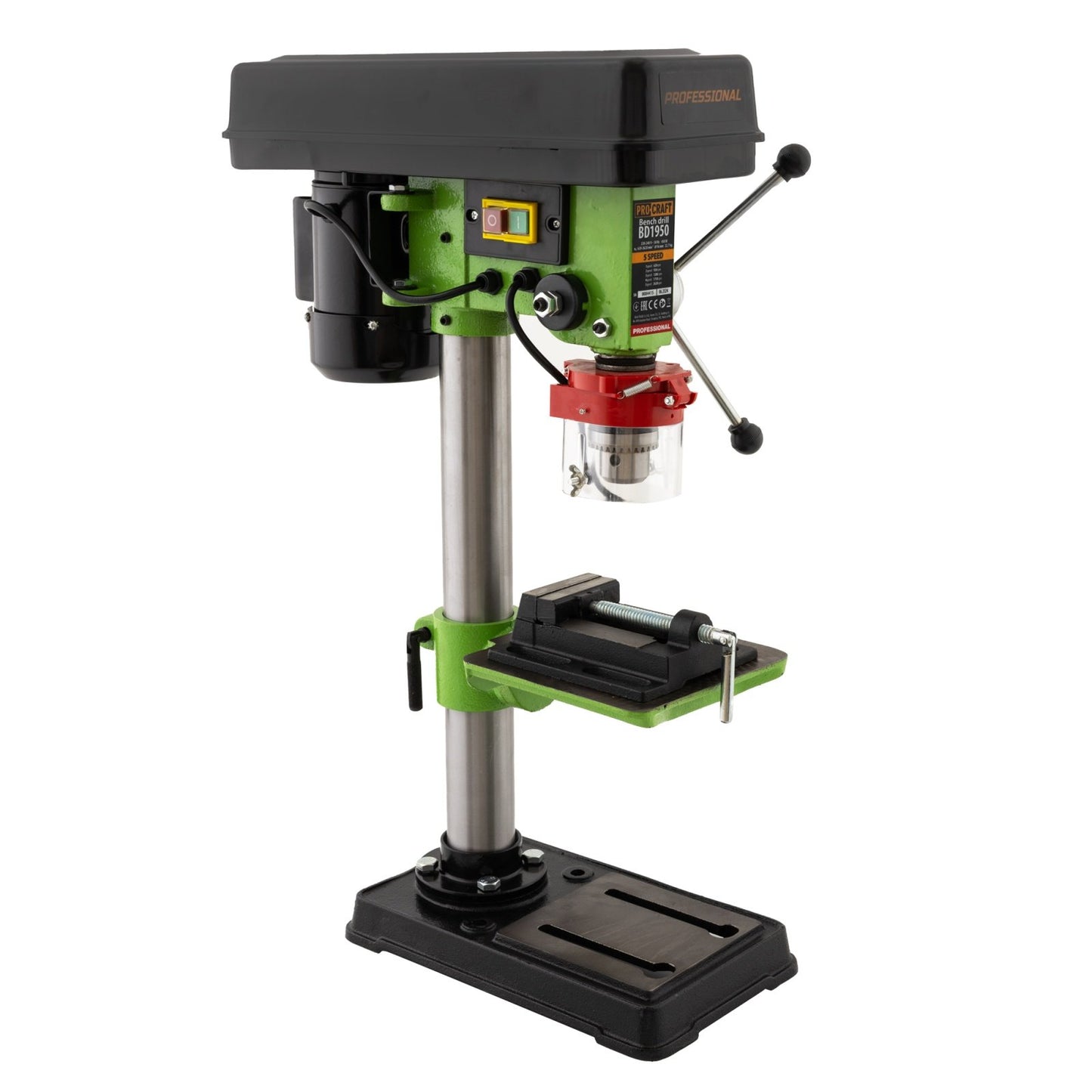 Masina de gaurit de banc 1950W, 16Mm, Procraft Bd1950, bormasina fixa cu coloana