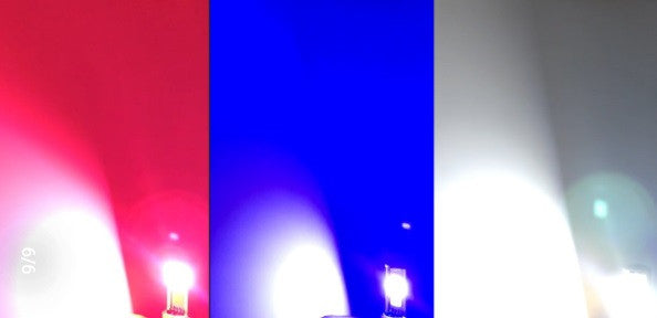 Bec far scuter, Atv, motocicleta 2 faze (COB led-RGB)