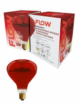 Bec Infrarosu Incubator Flow R125, 250W, E27, pentru incubatoare pasari