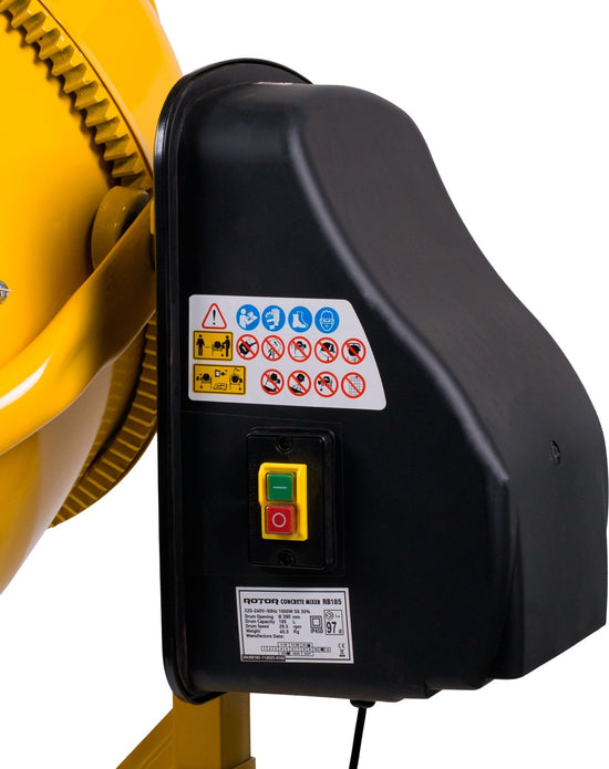 Betoniera ROTOR RB185, 185L, 1000W, 29.5 RPM, tambur otel, motor acoperit - detaliu 12
