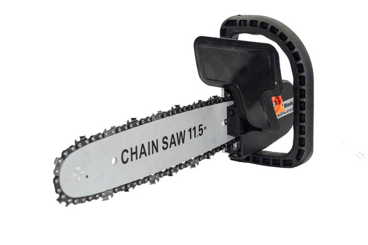 Accesoriu fierastrau cu lant pentru polizor unghiular 115 mm, ax 10 mm, lama 30 cm