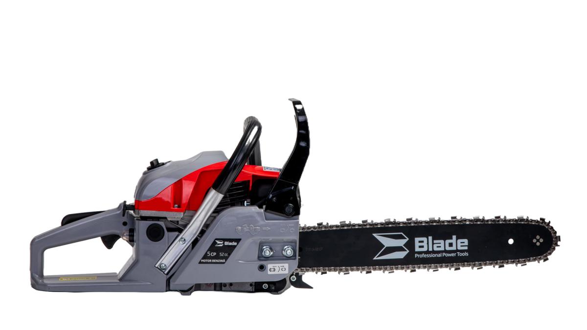 Drujba pe benzina BLADE ALPIN 520, 52cc, 5 CP, lama 38 cm, 2 lame + 2 lanturi incluse