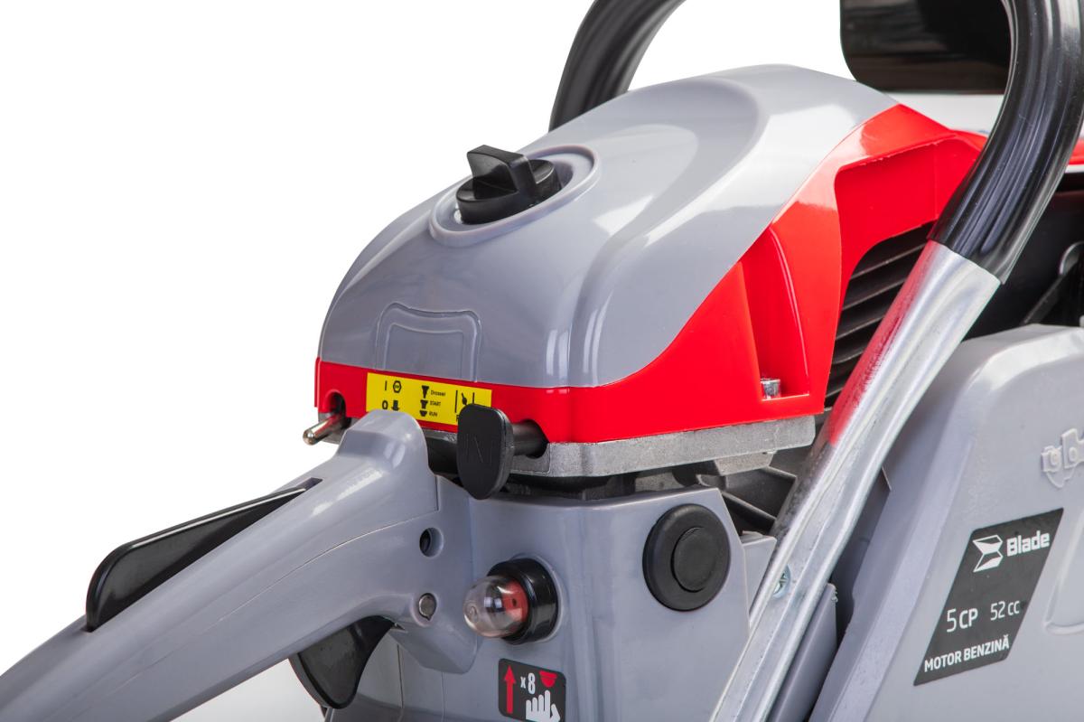 Drujba pe benzina BLADE ALPIN 520, 52cc, 5 CP, lama 38 cm, 2 lame + 2 lanturi incluse