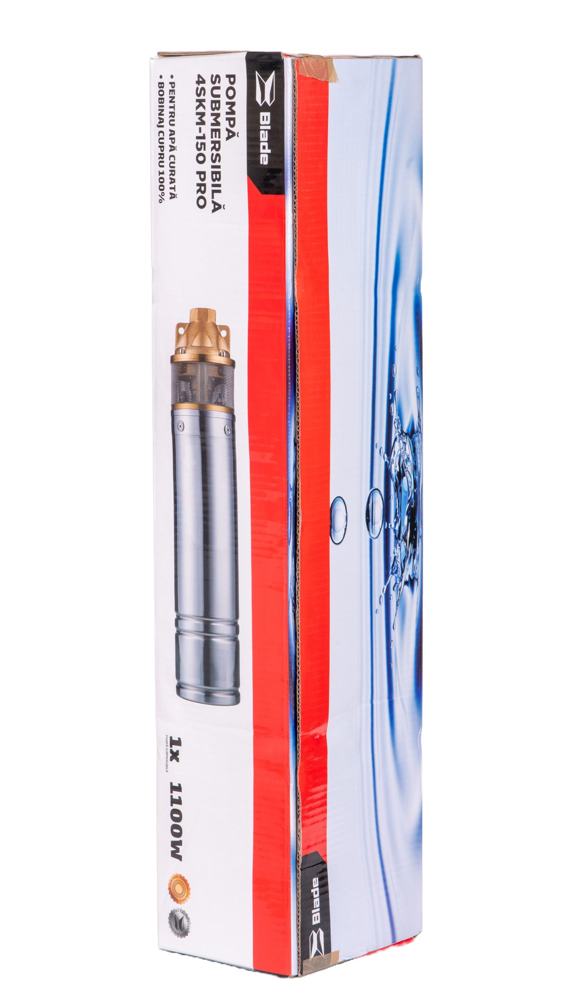 Pompa submersibila PROFESIONALA pentru apa curata BLADE 4SKM-150 Pro, 1100W, 2600 l/h