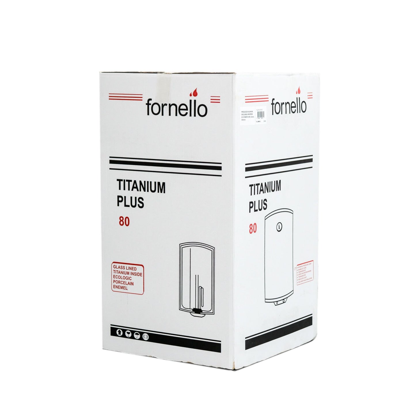 Boiler termoelectric tanc in tanc Fornello Titanium Plus 100 litri