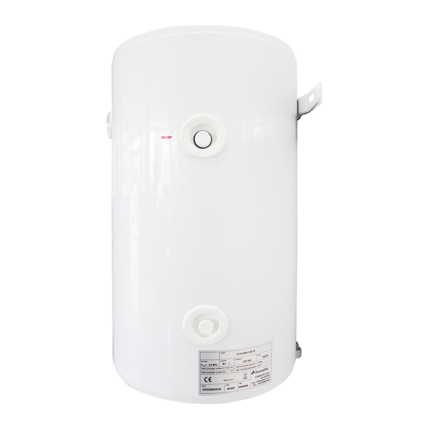 Boiler electric Fornello Optima GCV 1004415 D09 TR, 100 Litri, 1500 watt, reglaj extern al temperaturii, poliuretan expandat