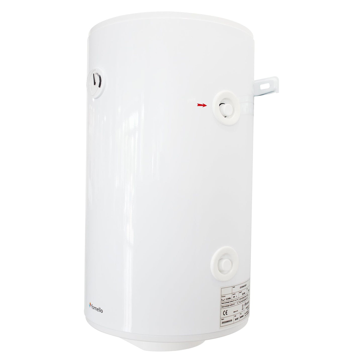 Boiler electric Fornello Optima GCV 1004415 D09 TR, 100 Litri, 1500 watt, reglaj extern al temperaturii, poliuretan expandat