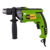 Bormasina Procraft PS980, 980W, 2800 RPM, percutie, mandrina 3 bacuri