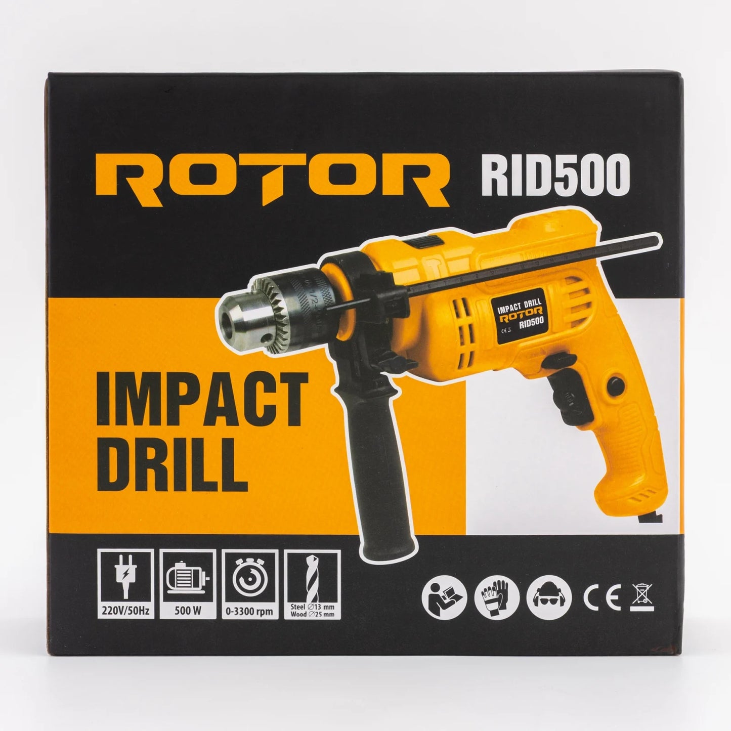 Bormasina ROTOR RID500, 500W, 3000 rpm, 25mm lemn, 13mm metal