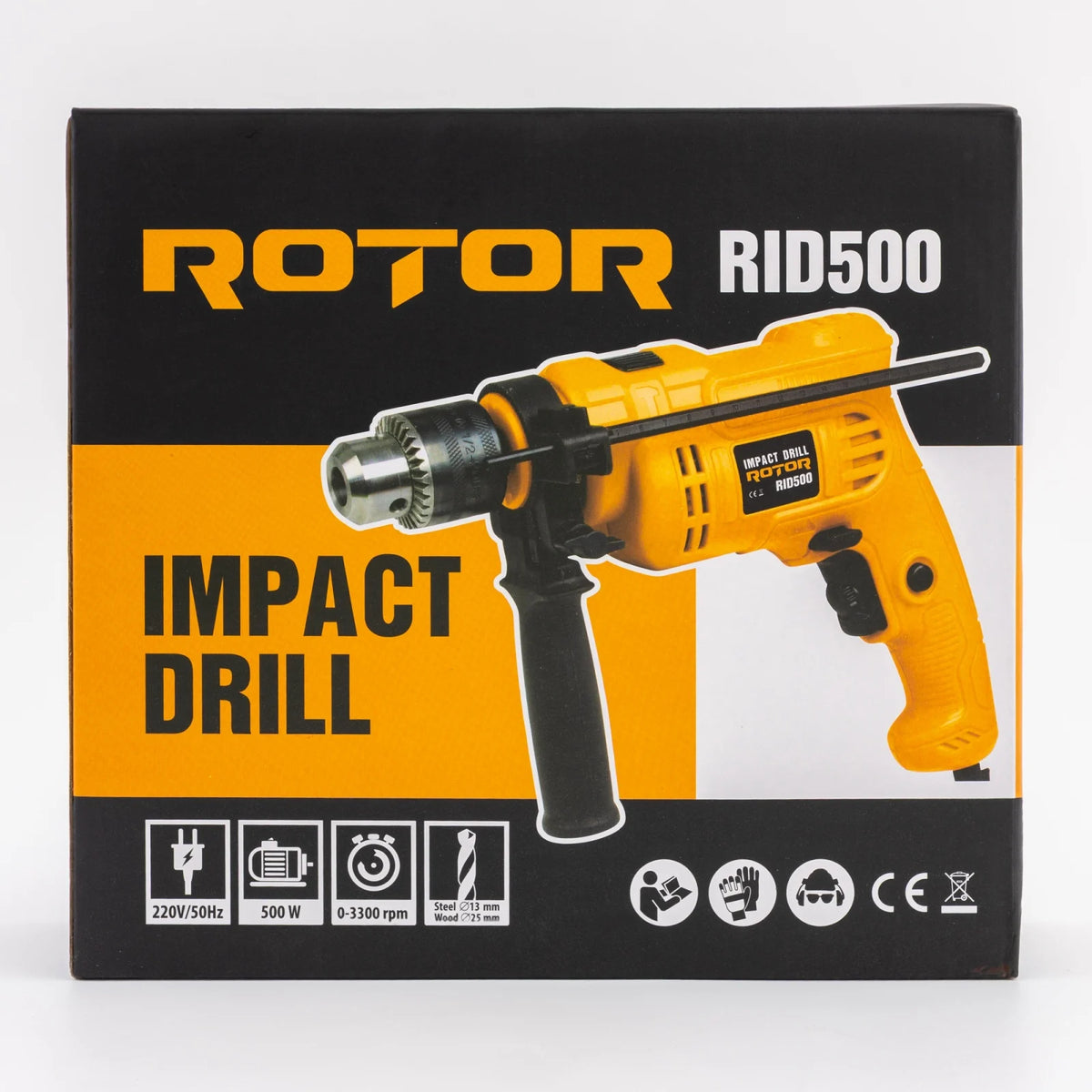 Bormasina ROTOR RID500, 500W, 3000 rpm, 25mm lemn, 13mm metal