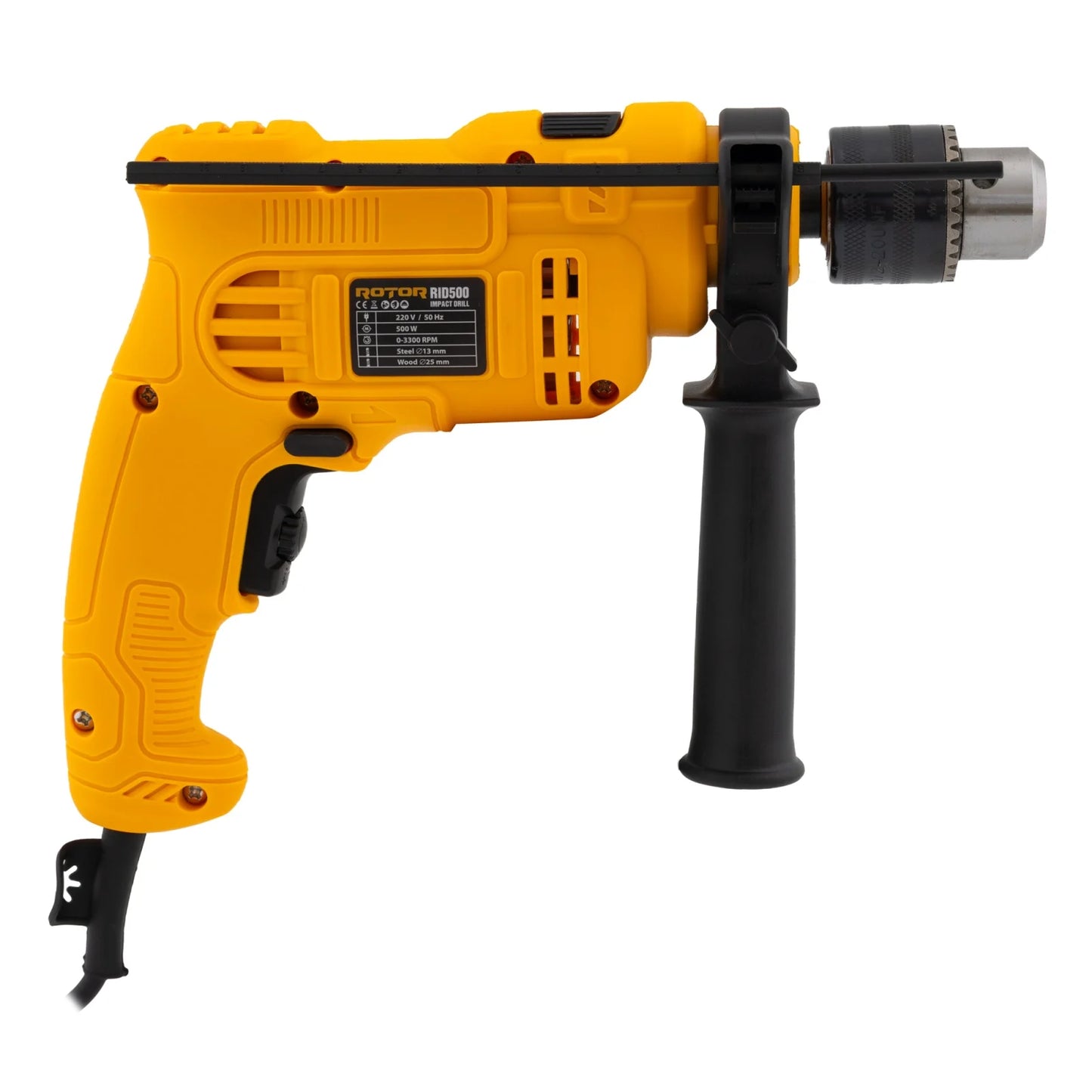 Bormasina ROTOR RID500, 500W, 3000 rpm, 25mm lemn, 13mm metal