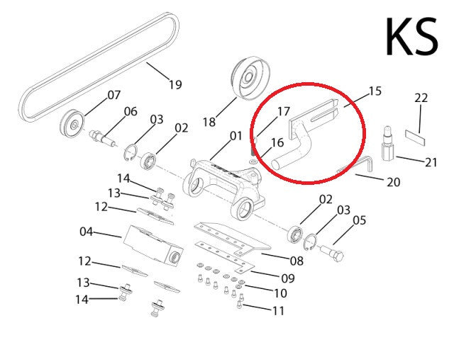 Brat decojitor busteni drujba adaptabil compatibil Stihl 029, 039, 066, MS290, MS360, MS390, MS460, MS461, MS660 - vedere 4