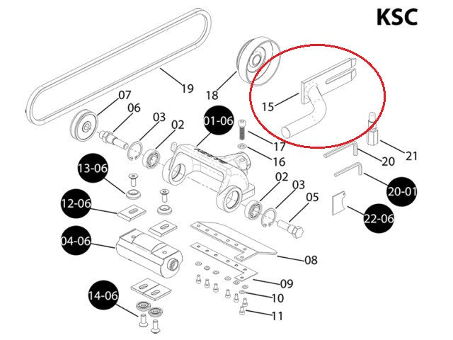 Brat decojitor busteni drujba adaptabil Husqvarna 61, 268, 272, 281, 288