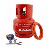 Butelie camping gaz GPL Elefant, 5l, metal, talpa si guler, filet 1/2", presiune iesire 30mbar, omologata ISCIR, include