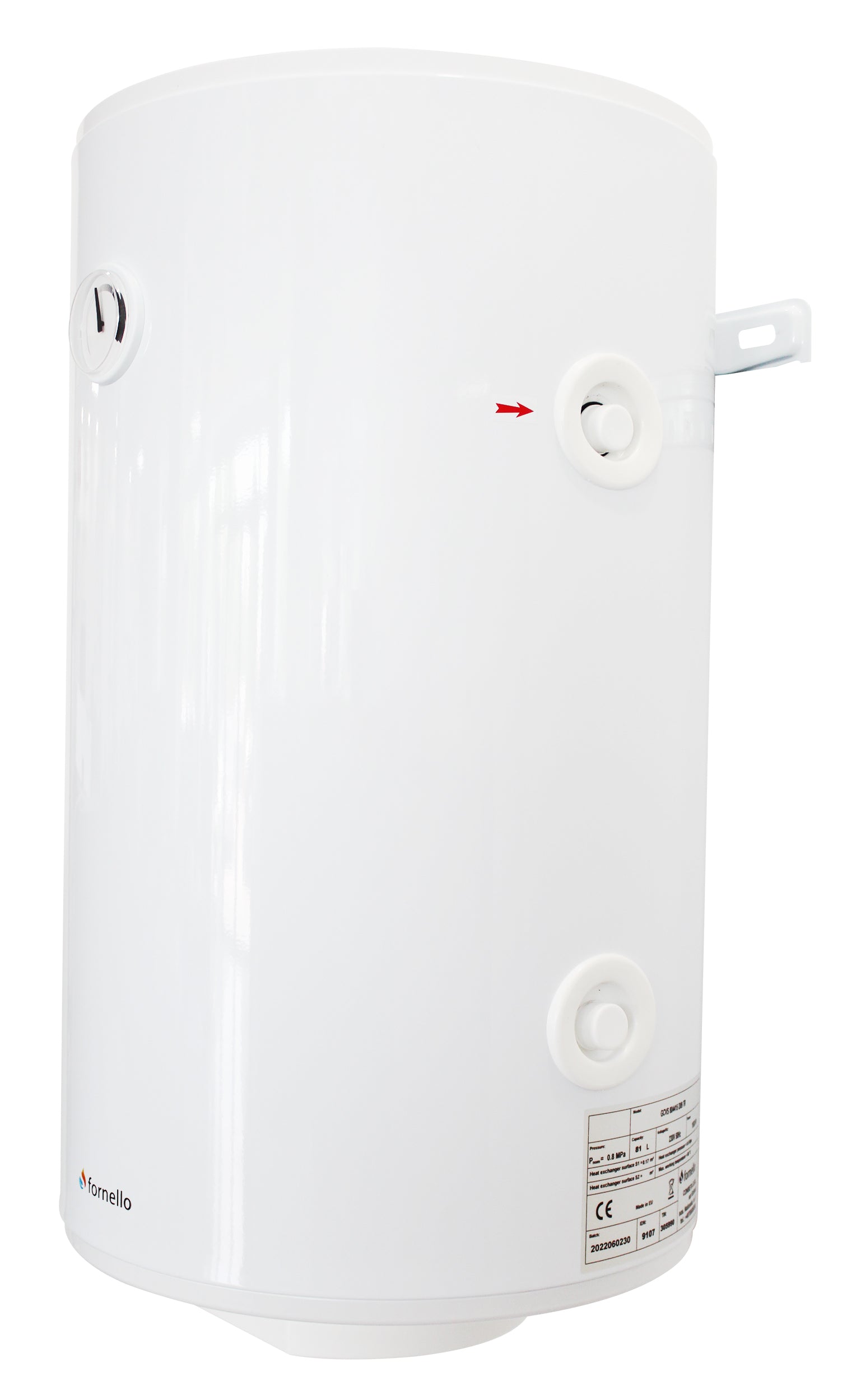 Boiler termoelectric cu o serpentina Fornello Optima GCVS 1004415 D09 TR 1S, 100 Litri, 1500 w