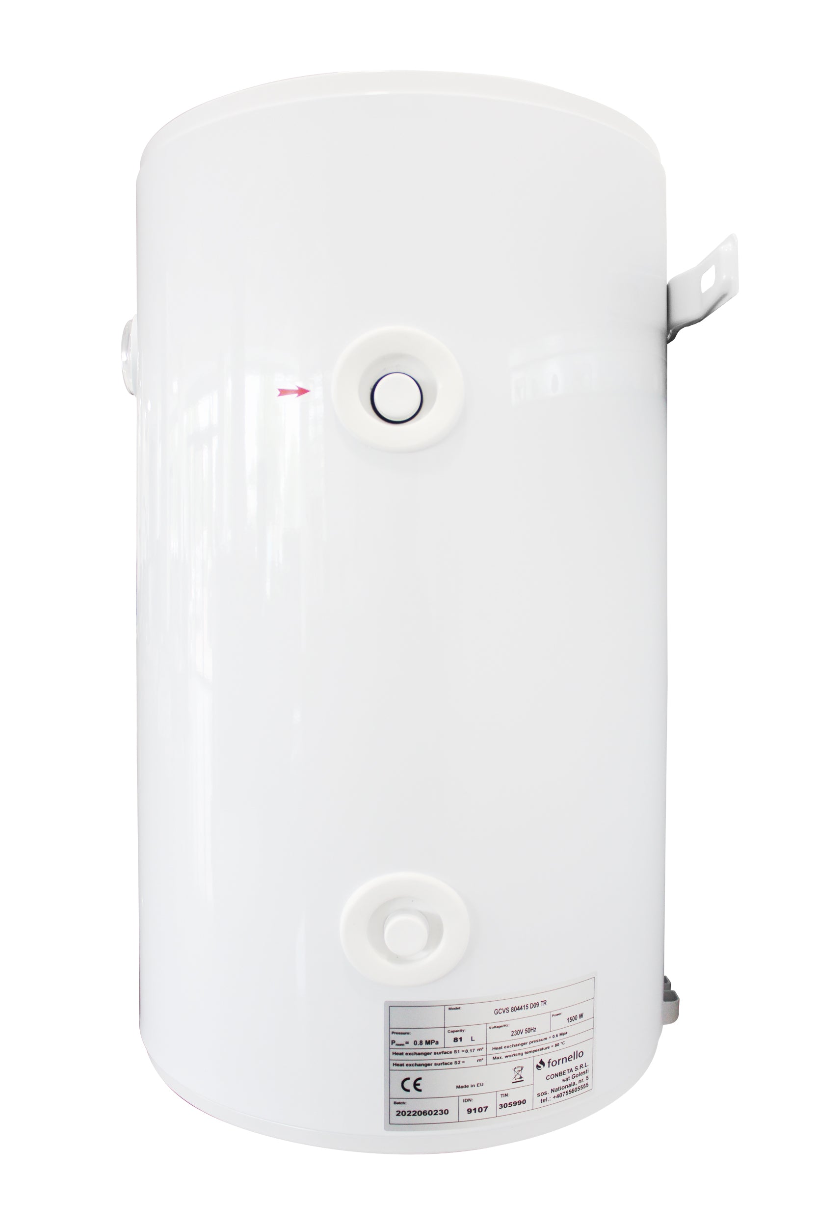 Boiler termoelectric cu o serpentina Fornello Optima GCVS 1004415 D09 TR 1S, 100 Litri, 1500 w