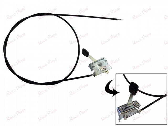 Cablu acceleratie + maneta 125cm (motosapa. motocultor, masina de tuns gazonul)