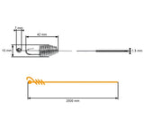 Cablu propulsie universal 250 cm - vedere 2