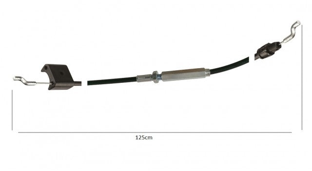 Cablu stop motocultor   masina de tuns gazonul 125cm (cu intinzator)