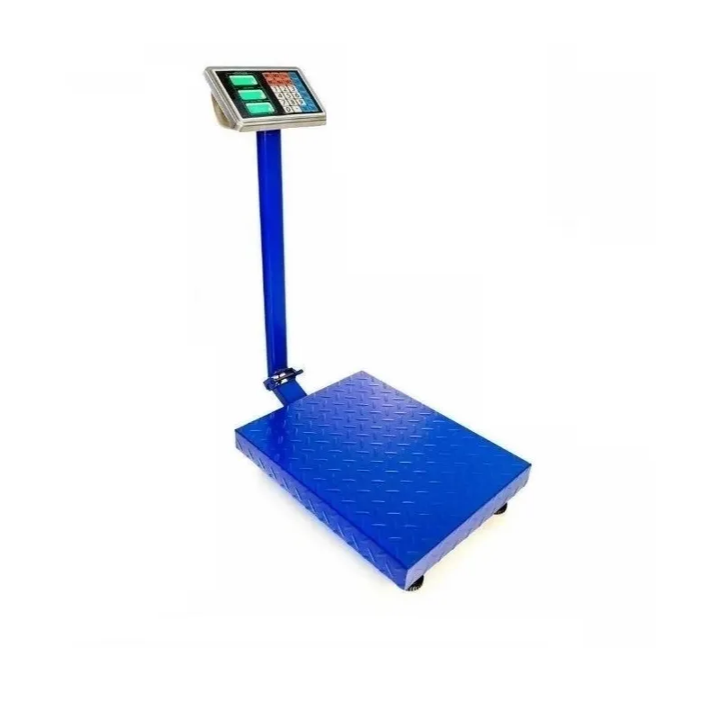 Cantar comercial BLADE cu brat rabatabil, 350 kg, platforma 40×50 cm, afisaj LCD, acumulator + 220V