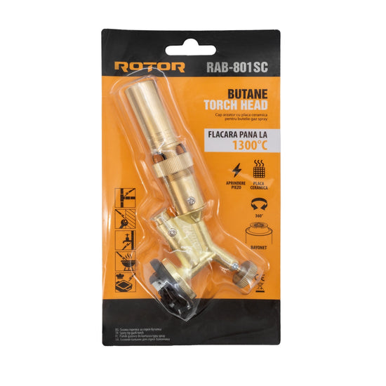 Cap Arzator Otel Butelie Spray ROTOR, ceramica, aprindere piezo