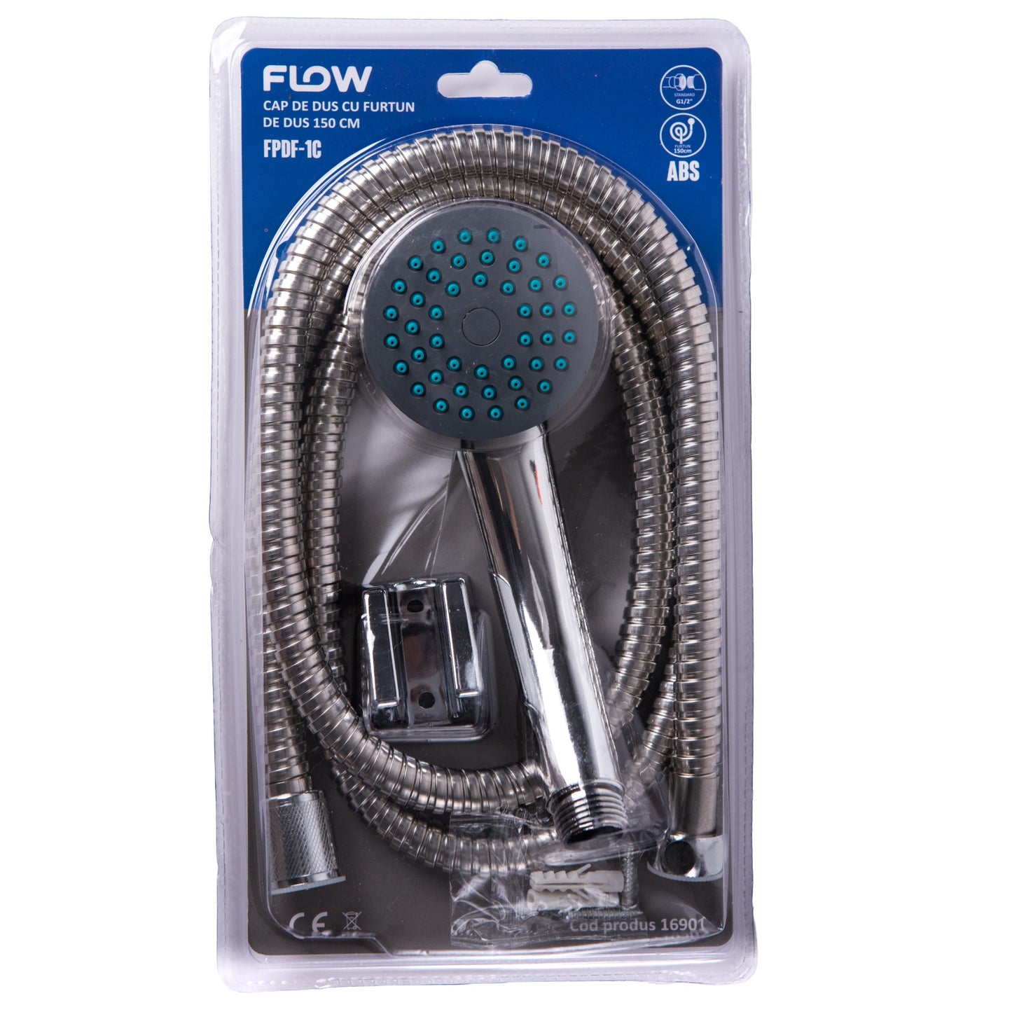 FPDF-1C Cap de dus cu furtun 150 cm, FLOW - detaliu 2