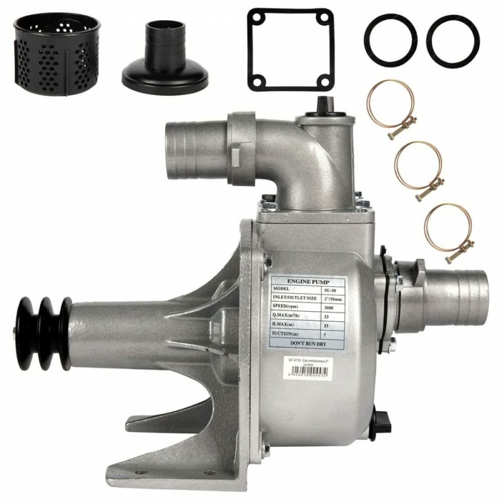 Cap motopompa 3" cu fulie dubla pentru motoare 11-13CP GX340 188F