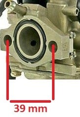 Carburator compatibil scutere Honda, Peugeot 50cc 39 mm - vedere 3