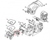 Carburator pentru drujba compatibil Stihl MS170, MS180 2 MIX - vedere 3
