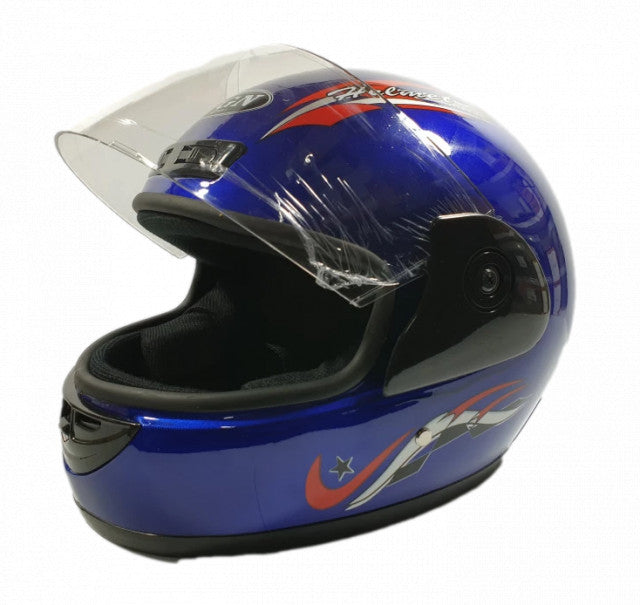 Casca pentru scuter Full Face Safe (albastra)