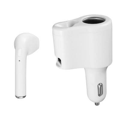 Casca Bluetooth auto SABT 31 cu incarcator USB si priza bricheta, 3in1, 12-24V