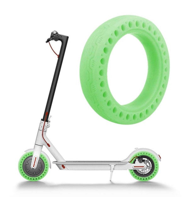 Cauciuc solid trotineta electrica verde florescent 8.5 Inch
