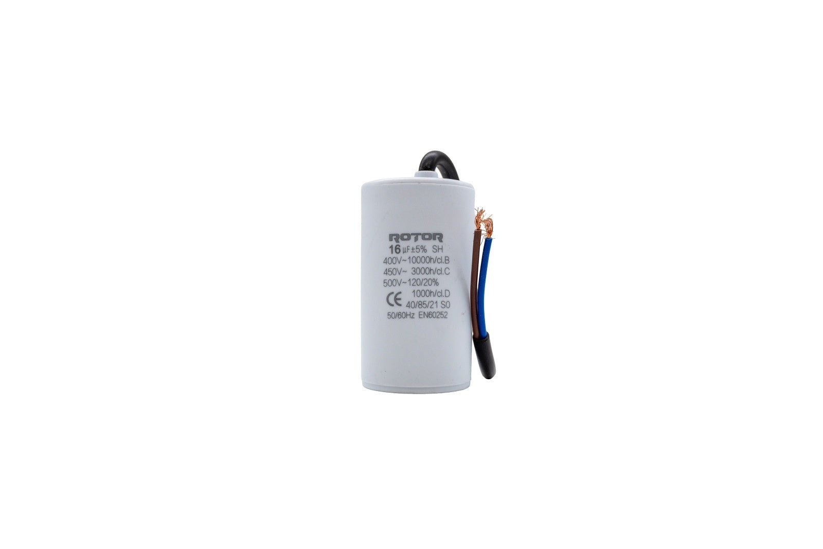 CBB60 Condensator cu fire 16µF 40x72 mm 450V ROTOR