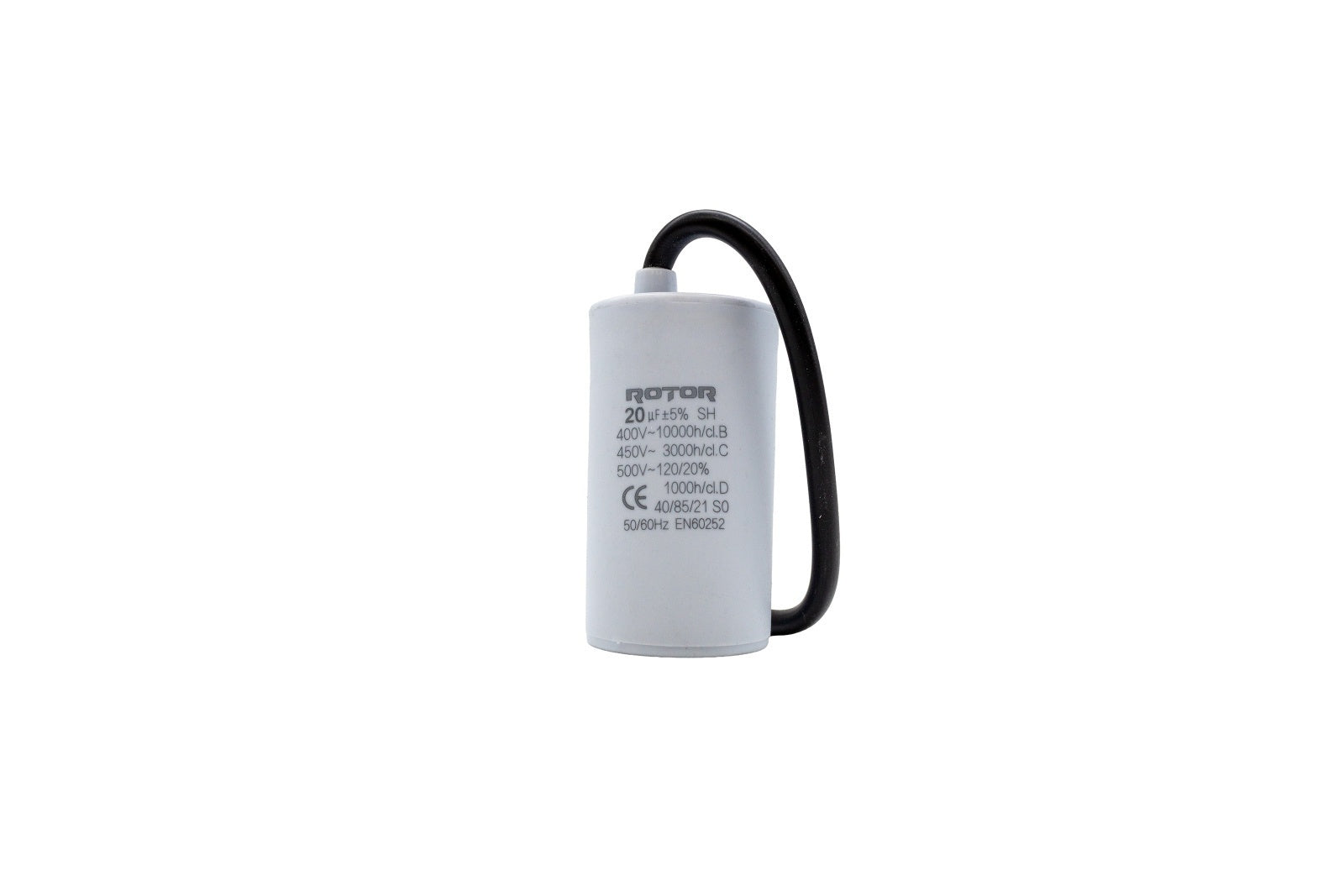 CBB60 Condensator cu fire 20µF 40x72 mm 450V ROTOR