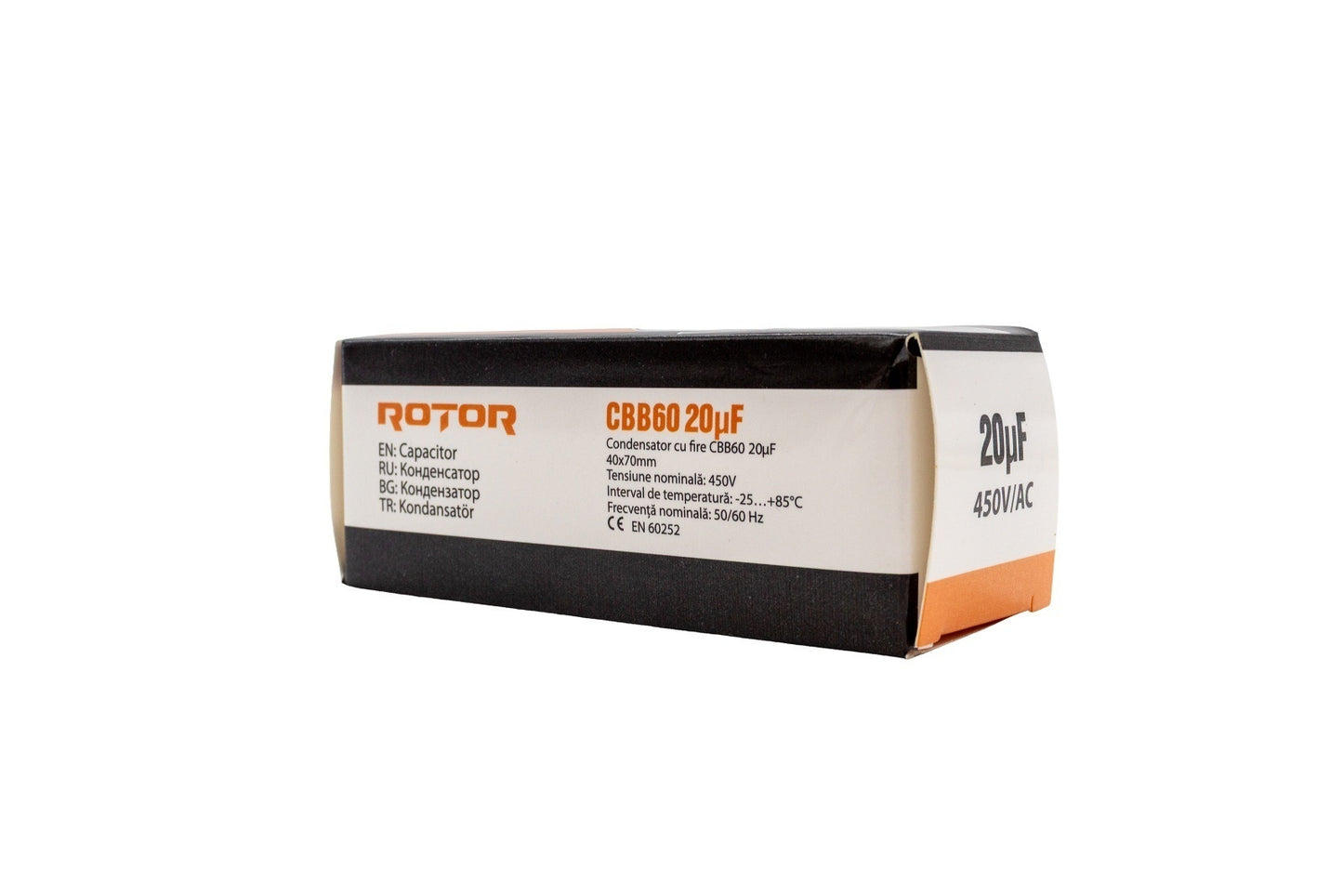 CBB60 Condensator cu fire 20µF 40x72 mm 450V ROTOR