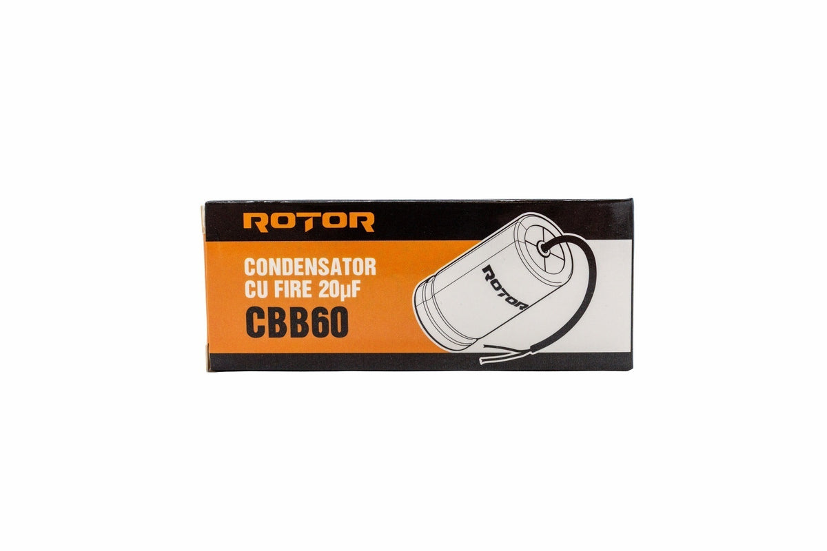 CBB60 Condensator cu fire 20µF 40x72 mm 450V ROTOR