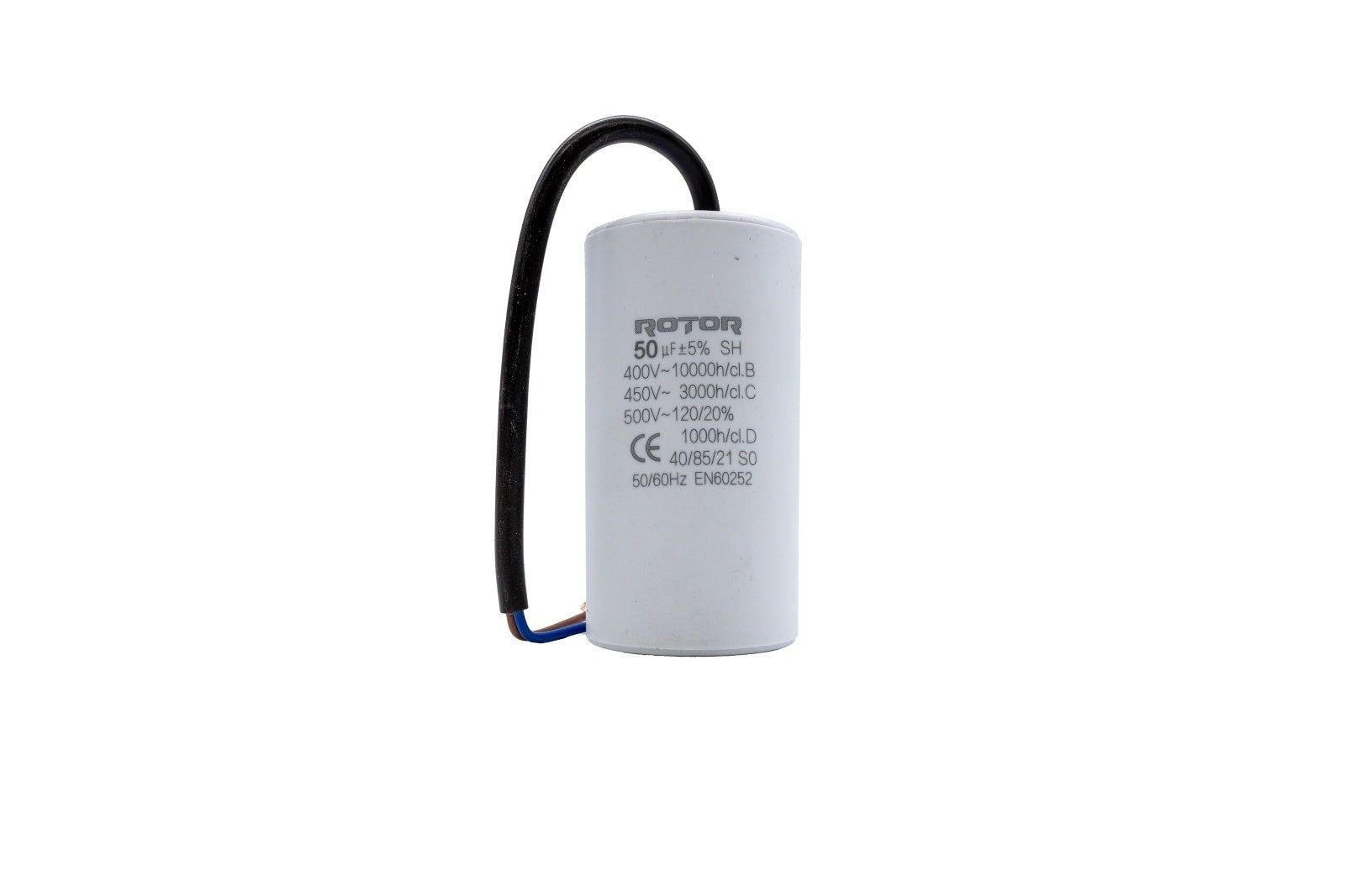 CBB60 Condensator cu fire 50µF 50x95 mm 450V ROTOR