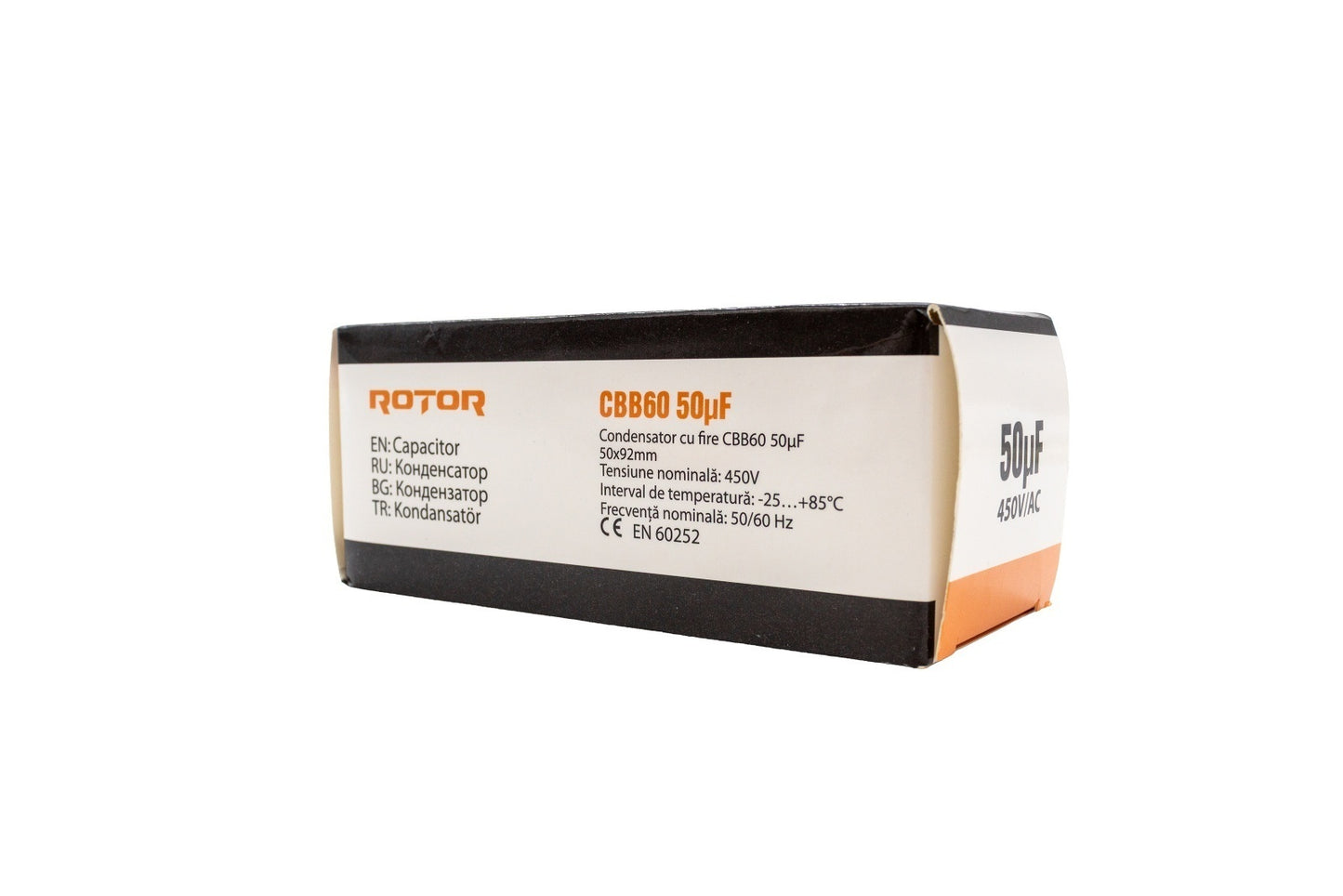 CBB60 Condensator cu fire 50µF 50x95 mm 450V ROTOR