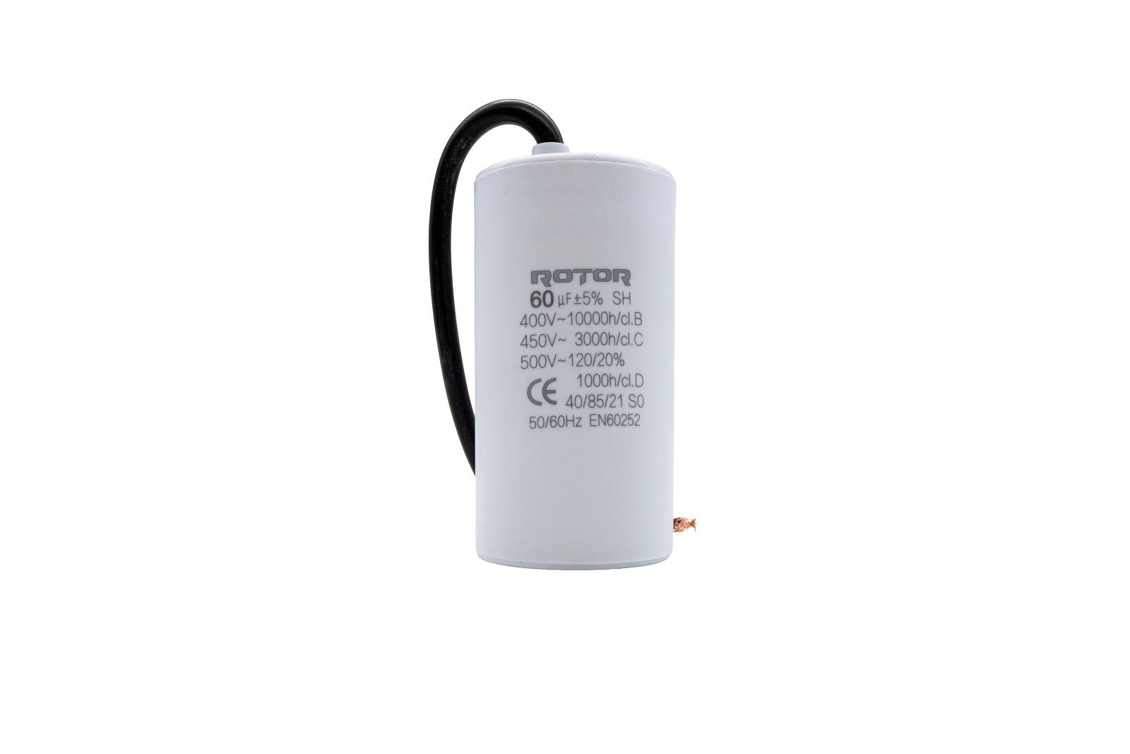 CBB60 Condensator cu fire 60µF 45x95 mm 450V ROTOR