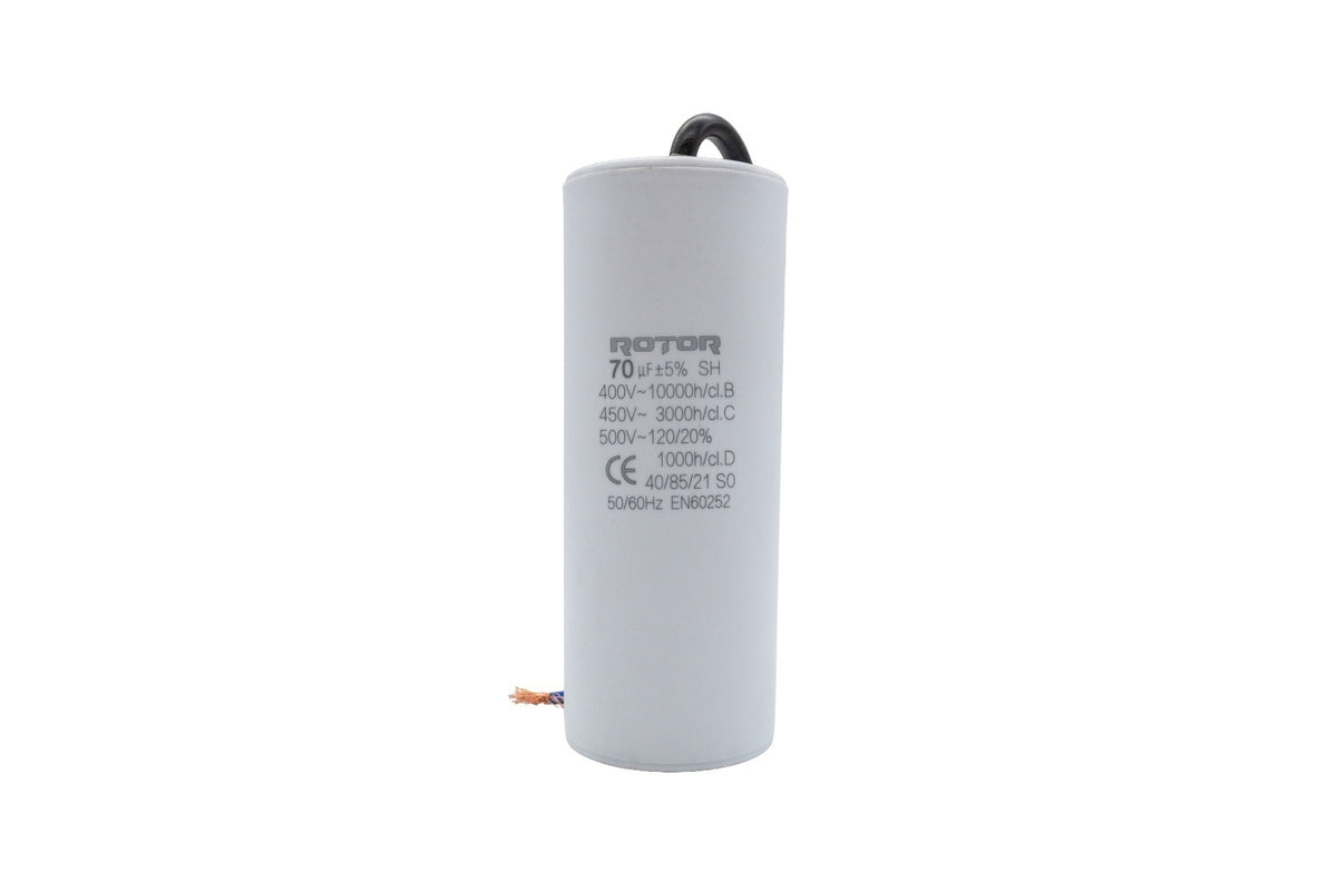 CBB60 Condensator cu fire 70µF 45x95 mm 450V ROTOR