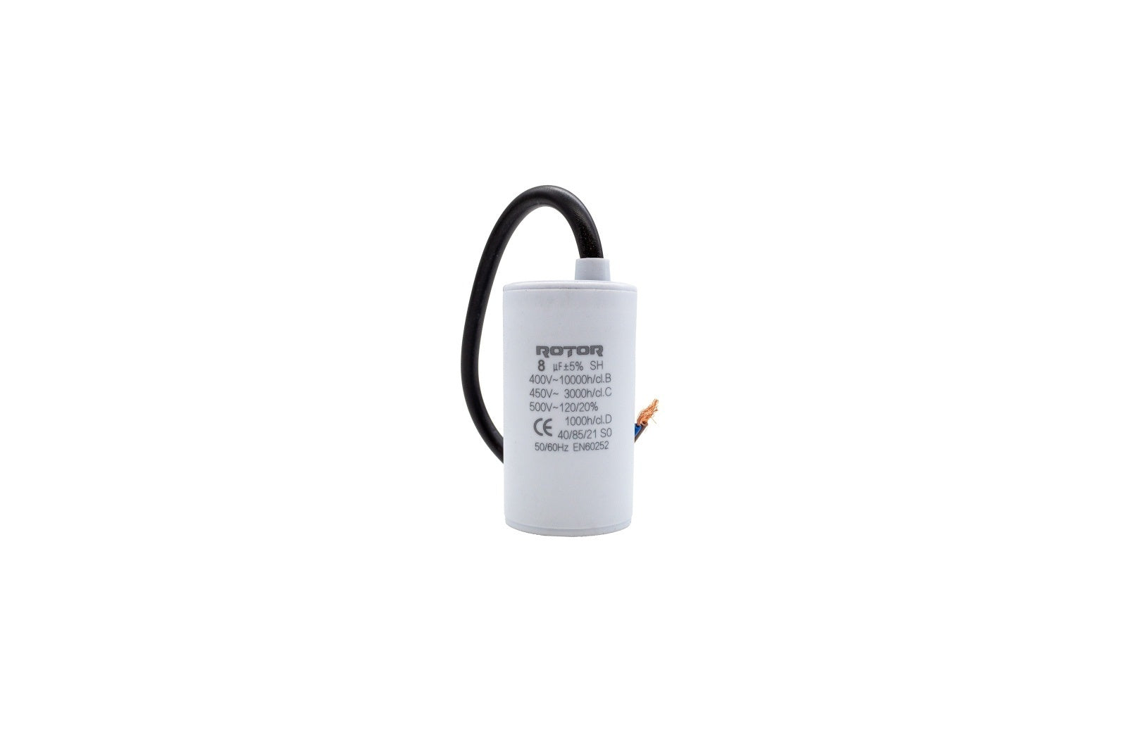 CBB60 Condensator cu fire 8µF 35x62 mm 450V ROTOR