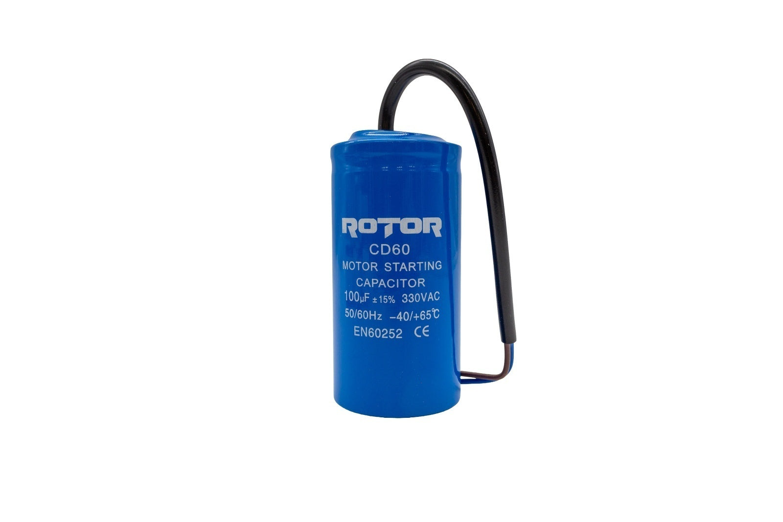 CD60 Condensator cu fire 100µF 50x100 mm 330V ROTOR