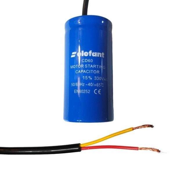 CD60 Condensator cu fire 100µF 50x100mm 330V ELEFANT