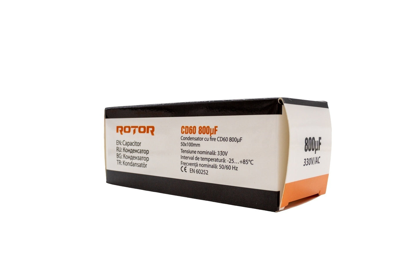 CD60 Condensator cu fire 800µF 50x100 mm 330V ROTOR