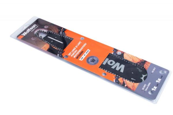 Set lama si lant motofierastrau WOLFSON 3/25, 38 cm (15”), 32 dinti, 64 zale, canal 1.5 mm