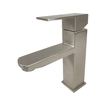 Baterie lavoar MIXXUS KUB-001-HIGH din otel inoxidabil, Monocomanda, Racorduri incluse - ZEP.RO - Ți-e la îndemână!