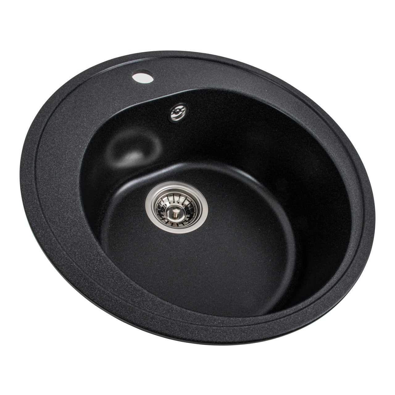 Chiuveta Bucatarie Granit Elefant Premium Luna, 510mm, negru - detaliu 4